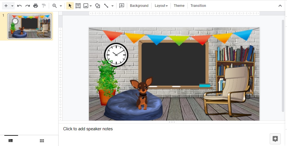 virtual classroom background