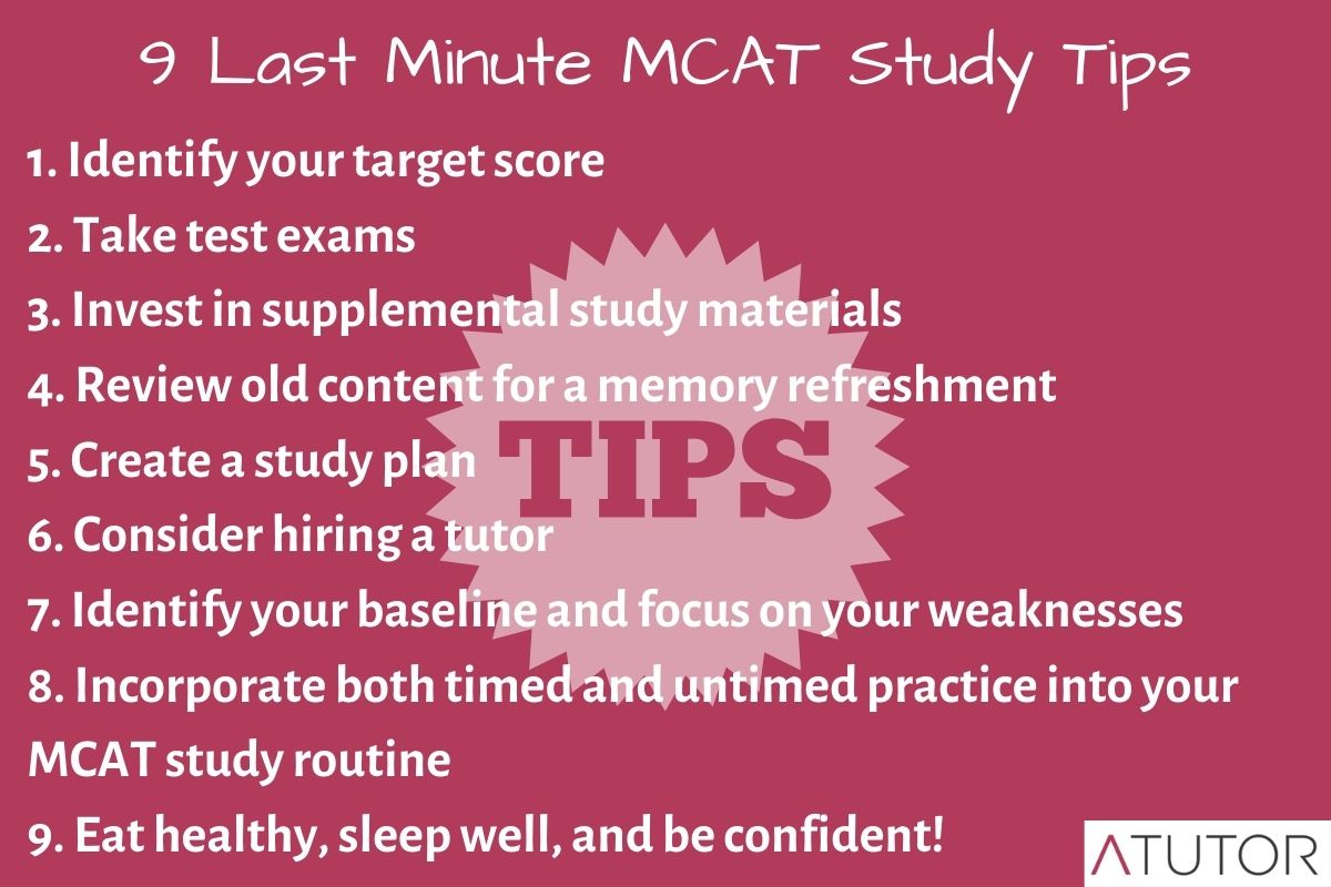 9-last-minute-mcat-study-tips-a-tutor