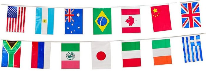 decorational flags from around the world
