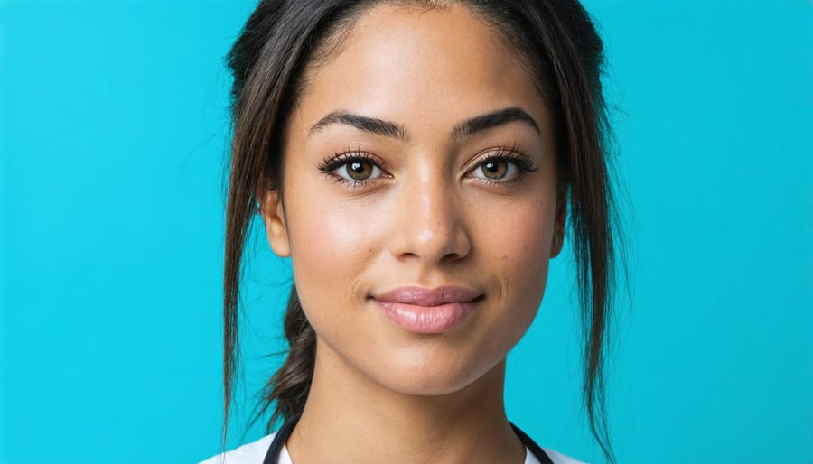 Graduate student conducting supervised counseling session in professional therapy office