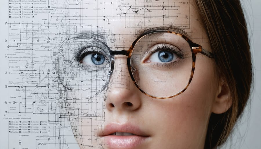 Students collaborating over study materials at library table
