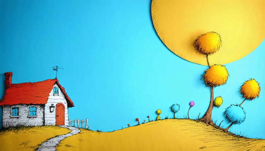 Elementary students reading Dr. Seuss books together in classroom setting