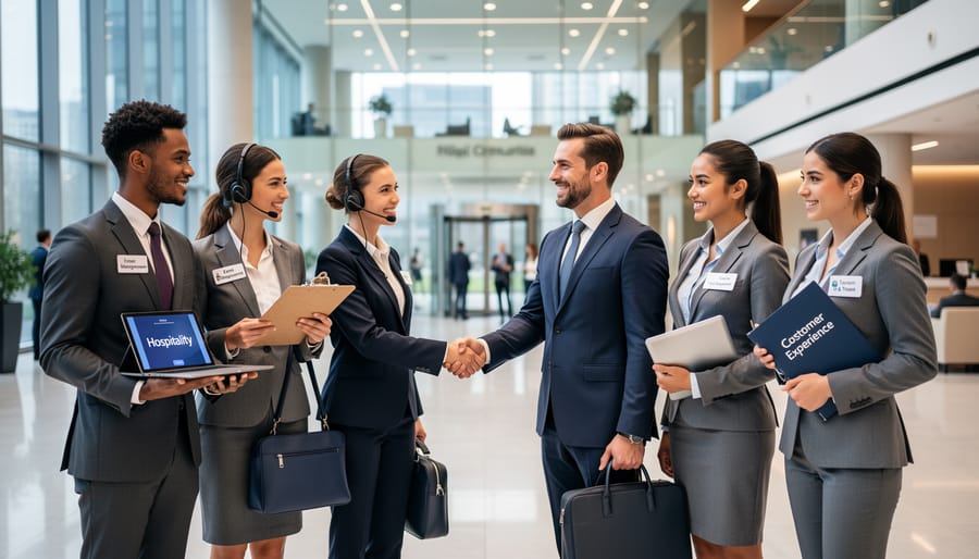 Confident young hospitality professional in upscale restaurant setting