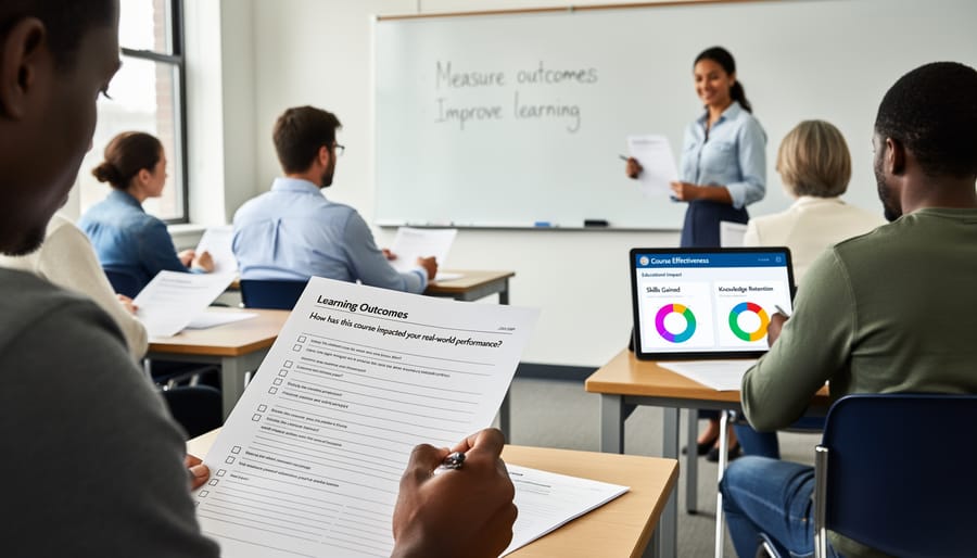 Diverse students engaged with digital learning devices in classroom environment